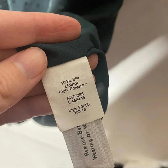 Madewell Emerald Green Silk Dancefloor Polka Dot One Shoulder Dress Size 10 - Picture 10 of 13